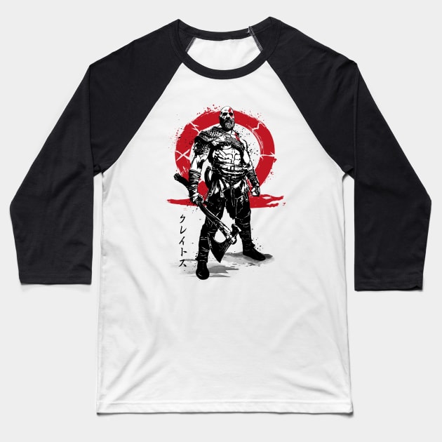 Killer of Gods sumi e Baseball T-Shirt by DrMonekers